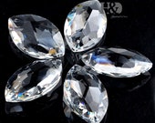 5pcs Clear Chandelier Glass Crystals Lamp Prisms Parts Hanging Drops Pendants 38mm