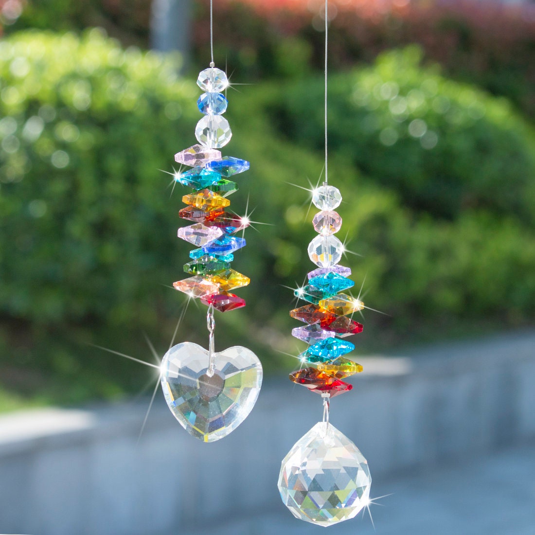 Crystals Ball Prisms Suncatcher Hanging Ornament Rainbow Maker for Home,Garden Decoration