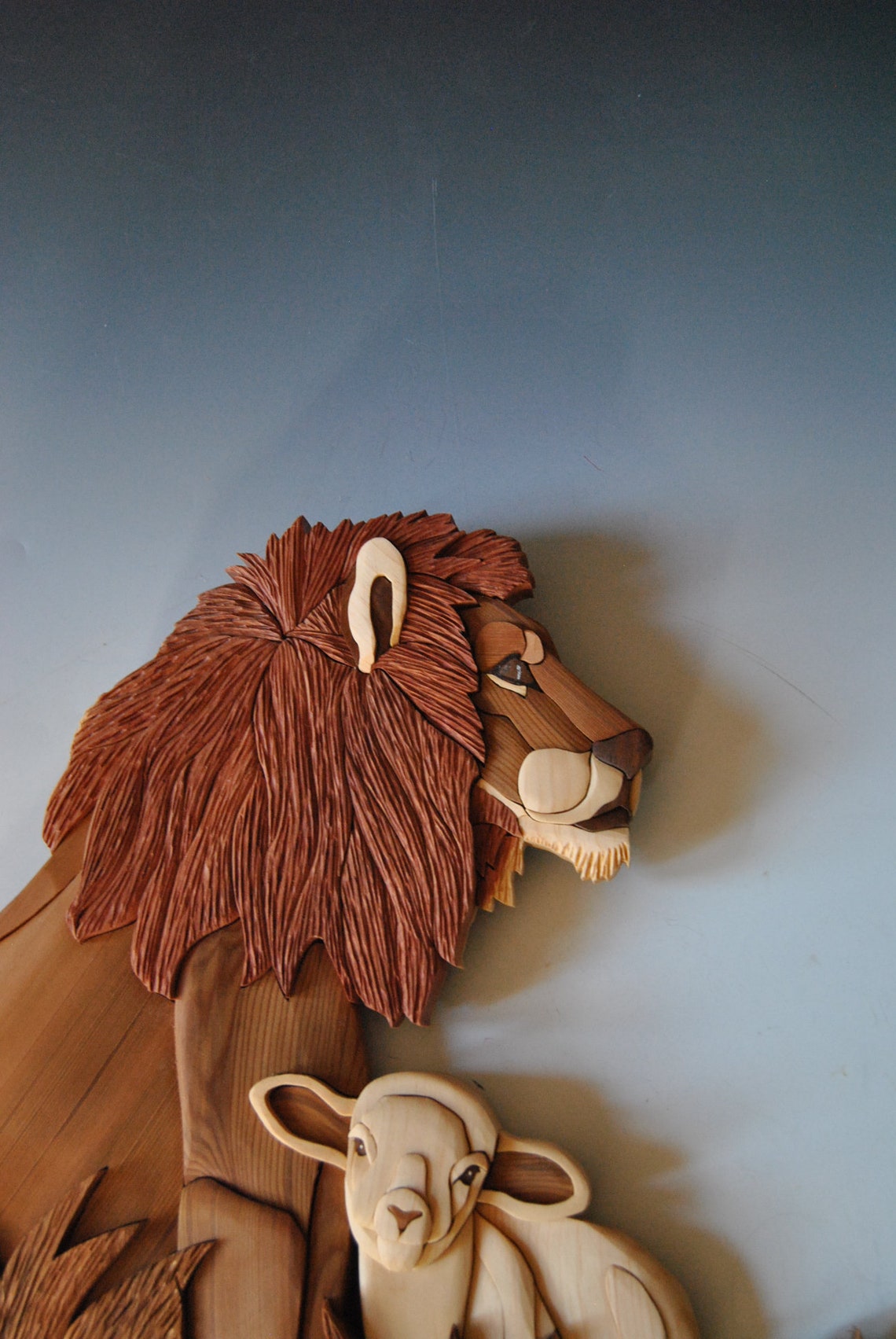 Lion and Lamb/Catholic Gifts/Baptism Gift/Religious Gift/Bible Etsy