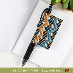 Peyote Stitch Perlen Pen Wrap, Bold Boho Pilot G2 Abdeckung