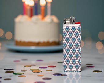 Peyote Stitch Beaded Lighter Cover, ANENOME by Bead with Bugs