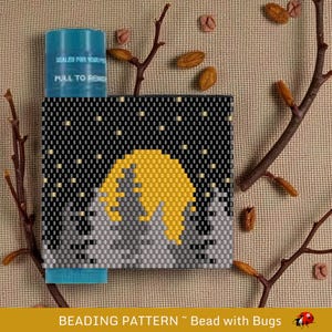 Moon Rise Beaded Lip Balm Cover Pattern (PDF)