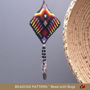 3D Peyote Stitch Beaded Pod Pattern by Bead with Bugs, Raven Song, purse charm, ornament, tree decoration, PDF