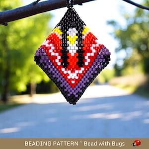 3D Peyote Stitch Beaded POD Pattern by Bead with Bugs, The Women, purse charm, ornament, tree decoration, PDF