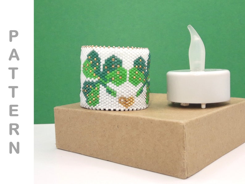 TEA LIGHT COVER Peyote Stitch Tea Light or Votive Cover Etsy