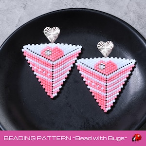 3D Peyote-stygnspärlmönster: MY HEART av Bead with Bugs