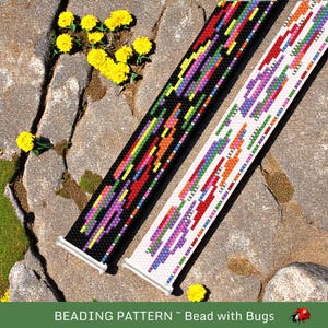 CELEBRAZIONI: Modello per braccialetto di perline in punto peyote di Bead with Bugs