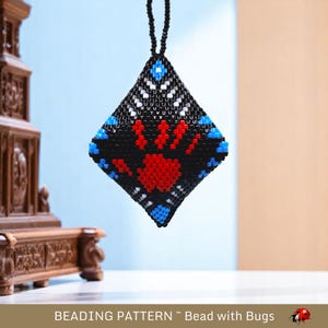 3D Peyote Stitch Beaded Pod Pattern by Bead with Bugs, Silenced, purse charm, ornament, tree decoration, PDF