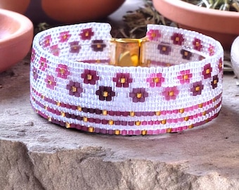 Peyote Stitch Pattern, Miyuki Delica Beads (PDF), WINEBERRY KISSES