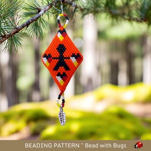 3D Peyote Stitch Beaded Pod Pattern by Bead with Bugs, Every Child Matters, purse charm, ornament, tree decoration, PDF