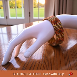 Patrón de pulsera de cuentas en telar de Bead with Bugs, OCTAVIA, PDF
