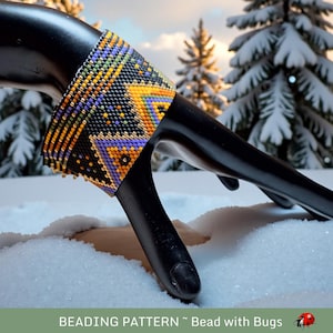 Beaded Peyote Stitch Bracelet Pattern, PDF, PURE FANTASY