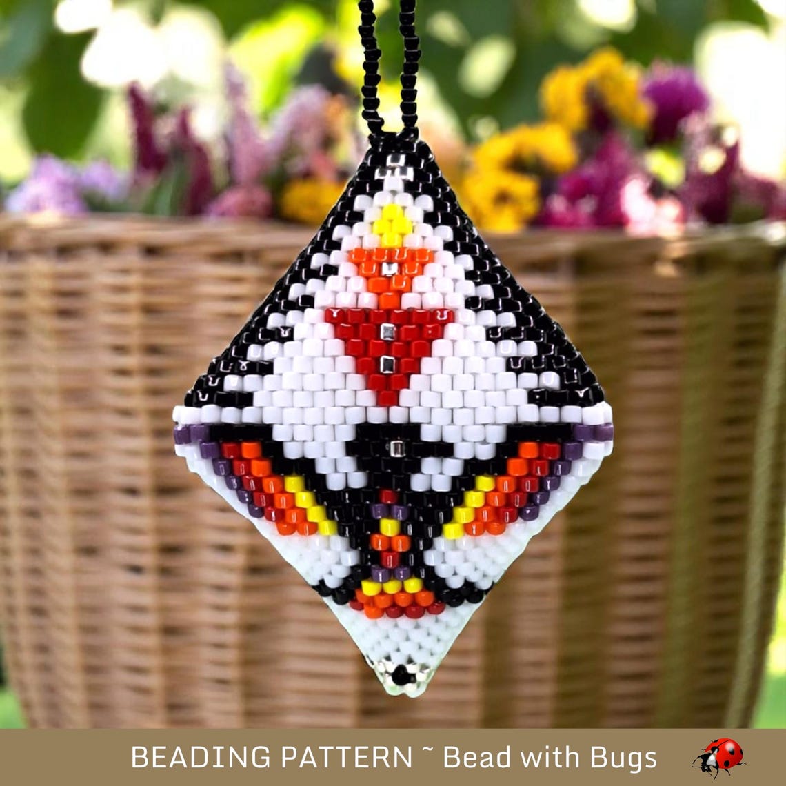 3D Peyote Stitch Beaded Pod Pattern in a Southwest Design Featuring ...