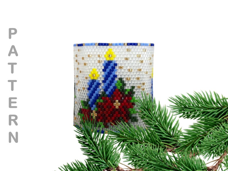 TEA LIGHT COVER Peyote Stitch Tea Light or Votive Cover Etsy