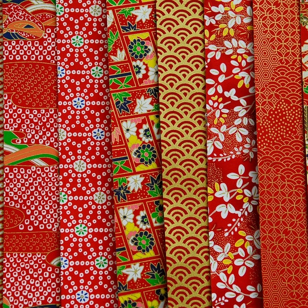 Japanisches Chiyogami Washi Yuzen Papier ~ 100 Blatt ~ 100 verschiedene Designs - Jedes Blatt 20x20cm.