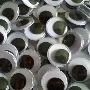 50-1000 Pack, 12mm Googley Googly Wibbly Wiggly Wobbly Craft Eyes