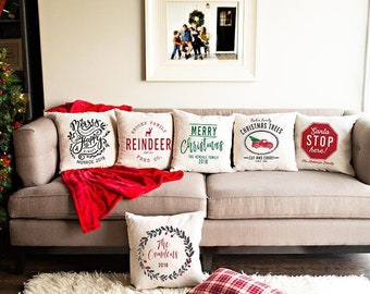 christmas toss pillows