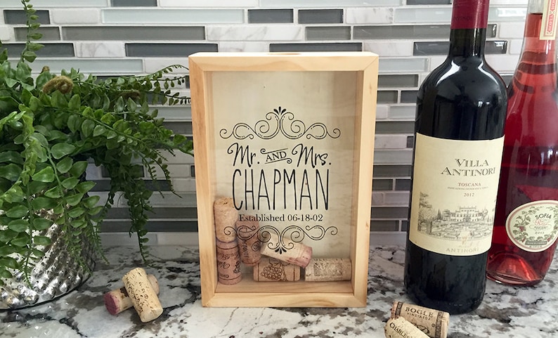 Personalized Wine Cork Keepers Small Wine Cork Holder