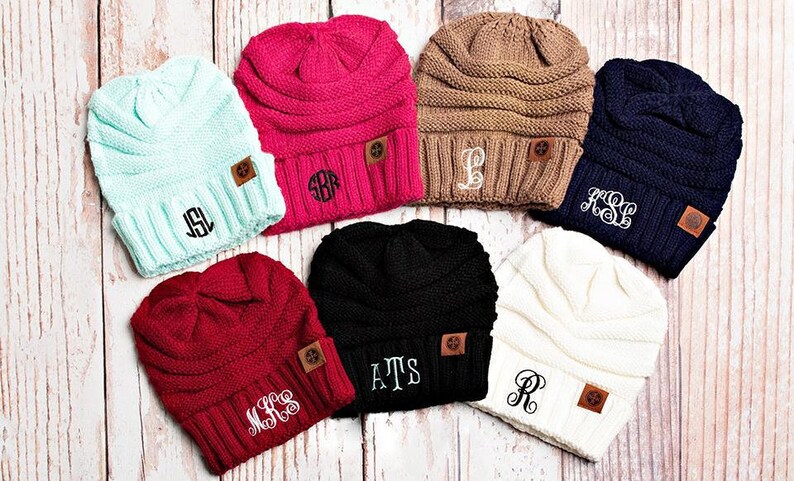 personalized toboggan hats