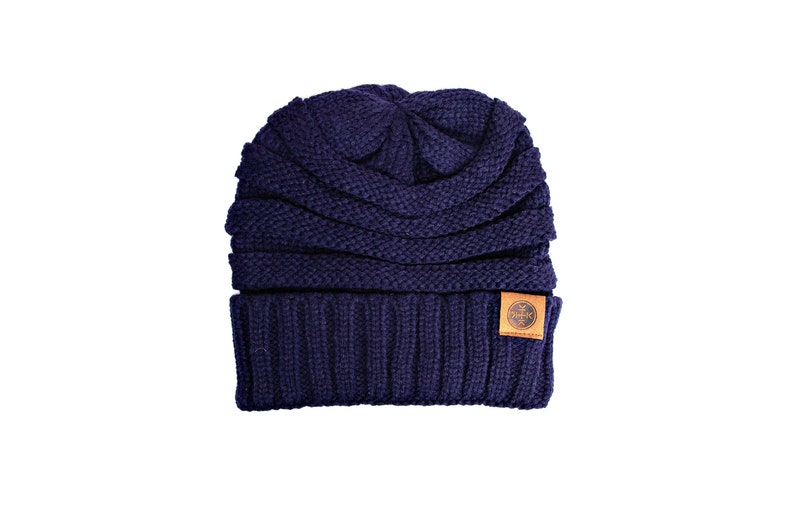 Chunky Knit Winter Hat Unisex Slouchy Beanie Choose Your Color Non Personalized Adult Beanies Warm Winter Cap for Men Women