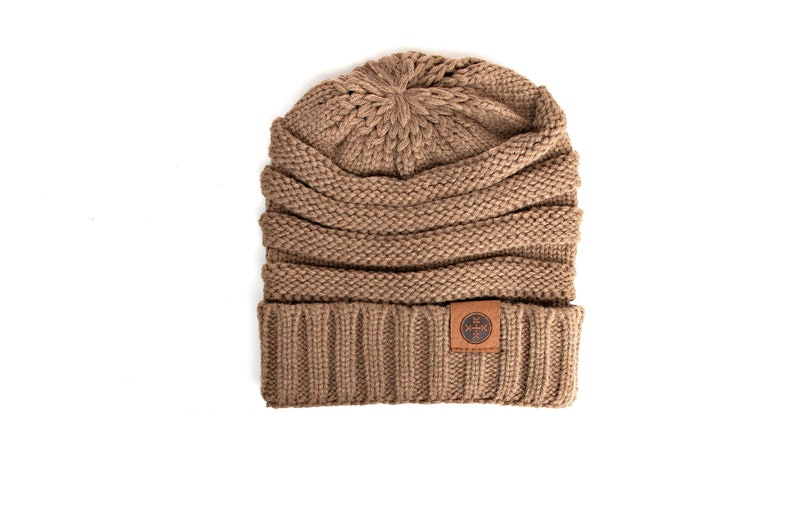 Chunky Knit Winter Hat Unisex Slouchy Beanie Choose Your Color Non Personalized Adult Beanies Warm Winter Cap for Men Women