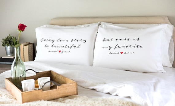 PERSONALISED CUSHION ADD YOUR NAMES LOVE ROMANTIC GIFT BIRTHDAY VALENTINE 7