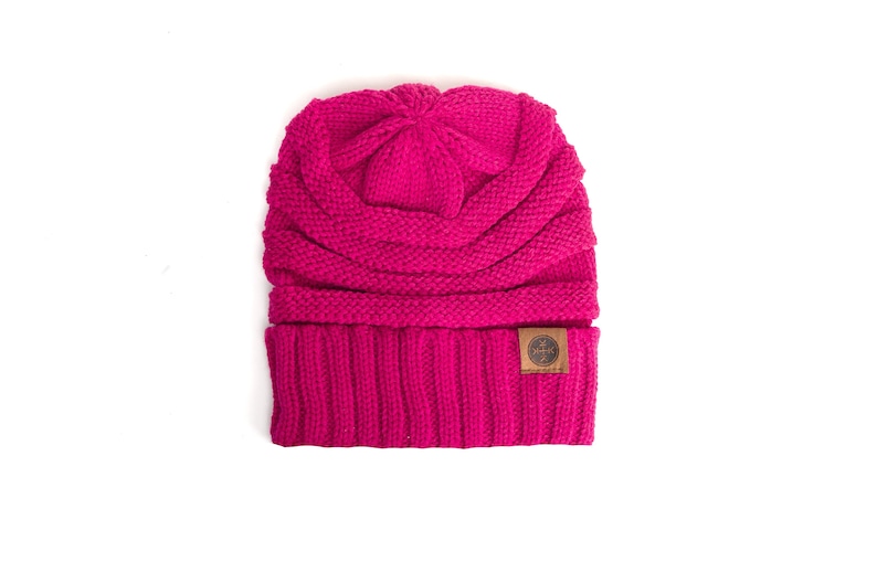 Chunky Knit Winter Hat Unisex Slouchy Beanie Choose Your Color Non Personalized Adult Beanies Warm Winter Cap for Men Women