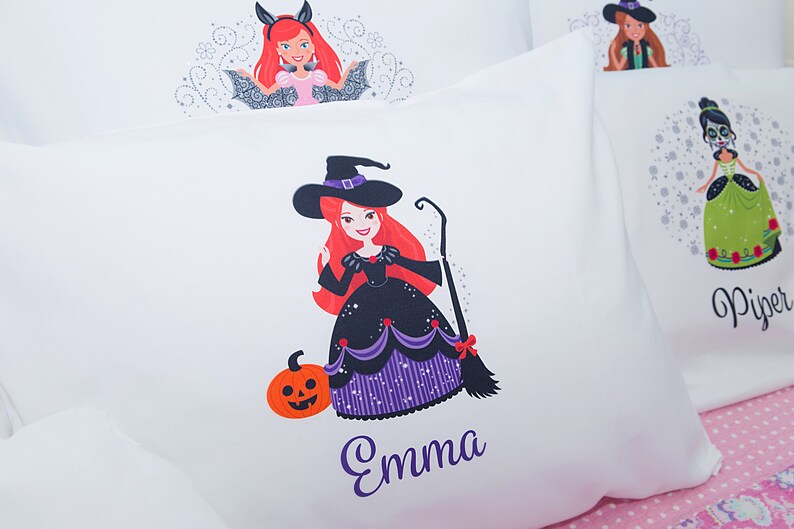Personalized Halloween Princess Pillowcases Custom 31x21 Etsy