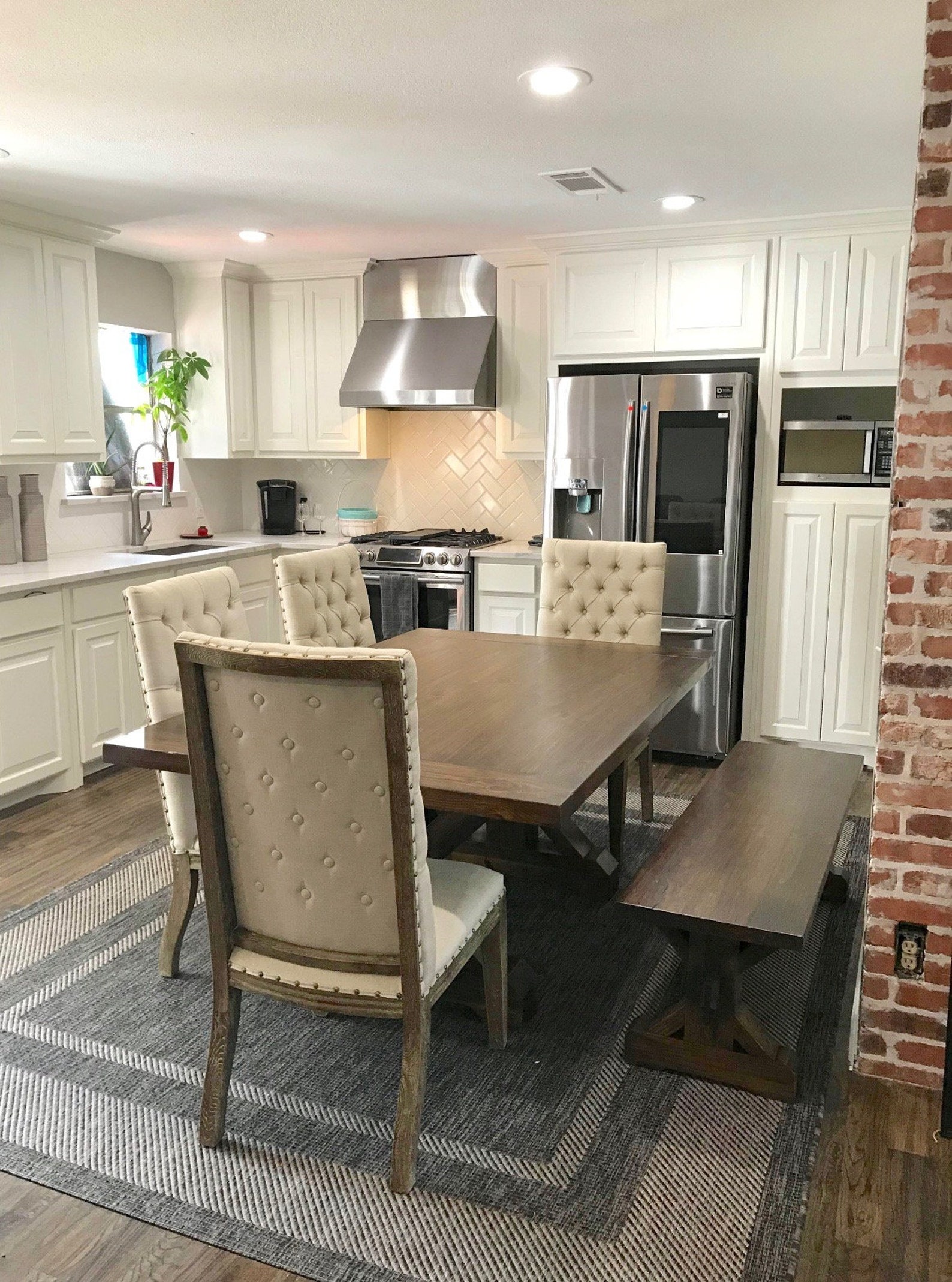 Solid Wood Handmade Xbase Trestle Dining Table FREE SHIPPING Etsy