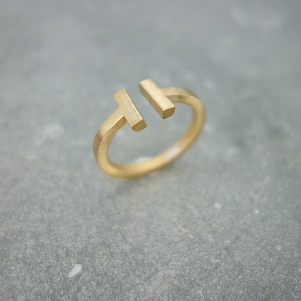 Statement Ring Messing golden