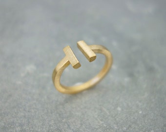 Statement Ring Messing golden