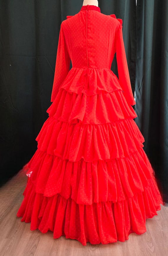 Lydia Wedding Dress, Red, Beetlejuice - Etsy
