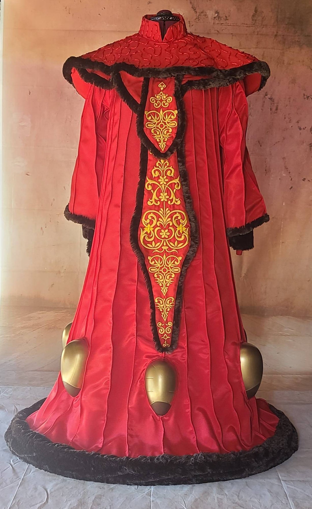 queen amidala dress Padme Dress, Amidala Red Invasion Cosplay, Star Wars, Padme, Senator Amidala, the Phantom Menace CosplayDiy Women's Dress for Queen