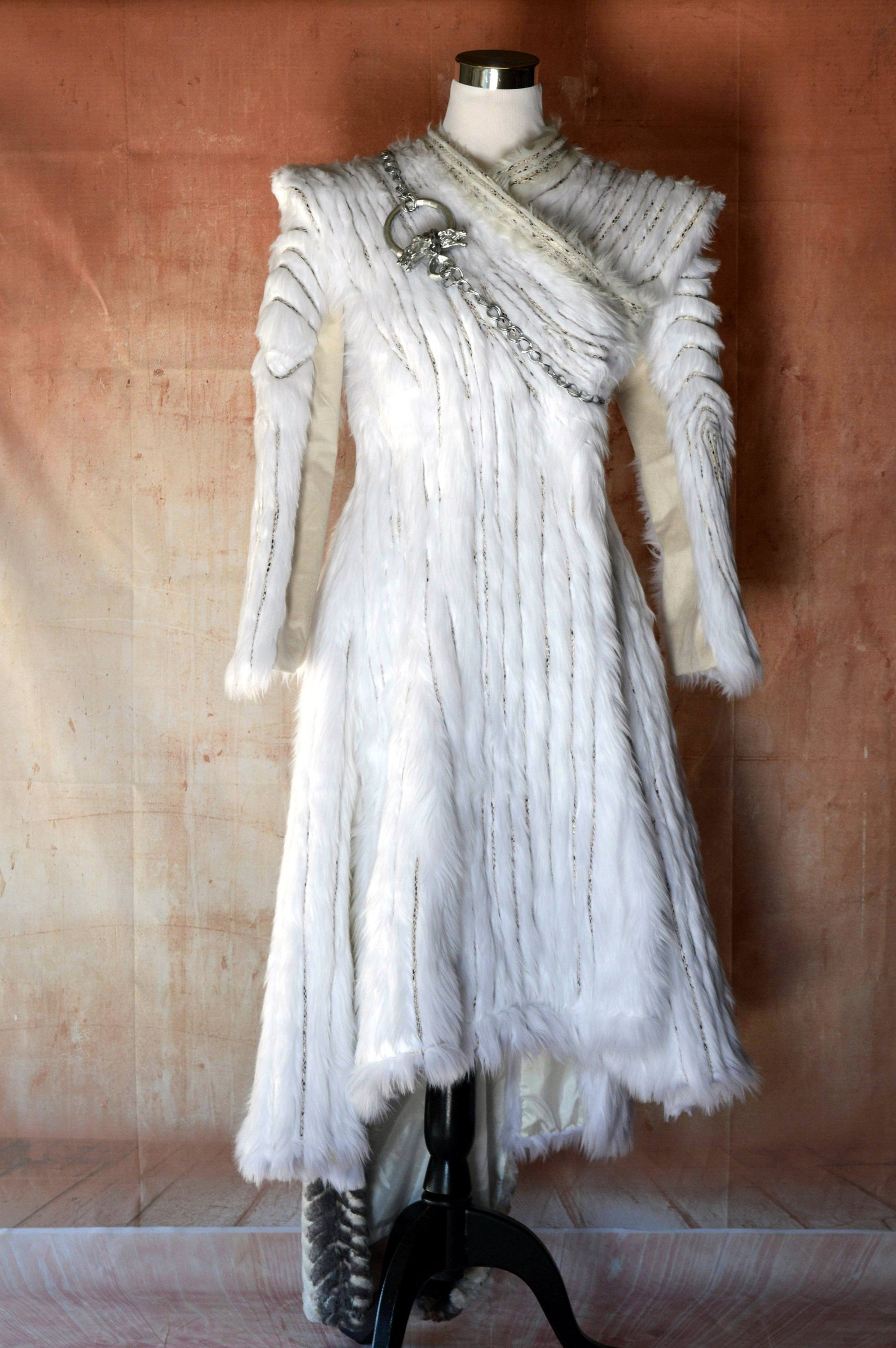 Daenerys Fur coat Targaryen Games of Throne season 7 fur Etsy