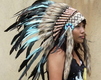 indian headdress replica short length