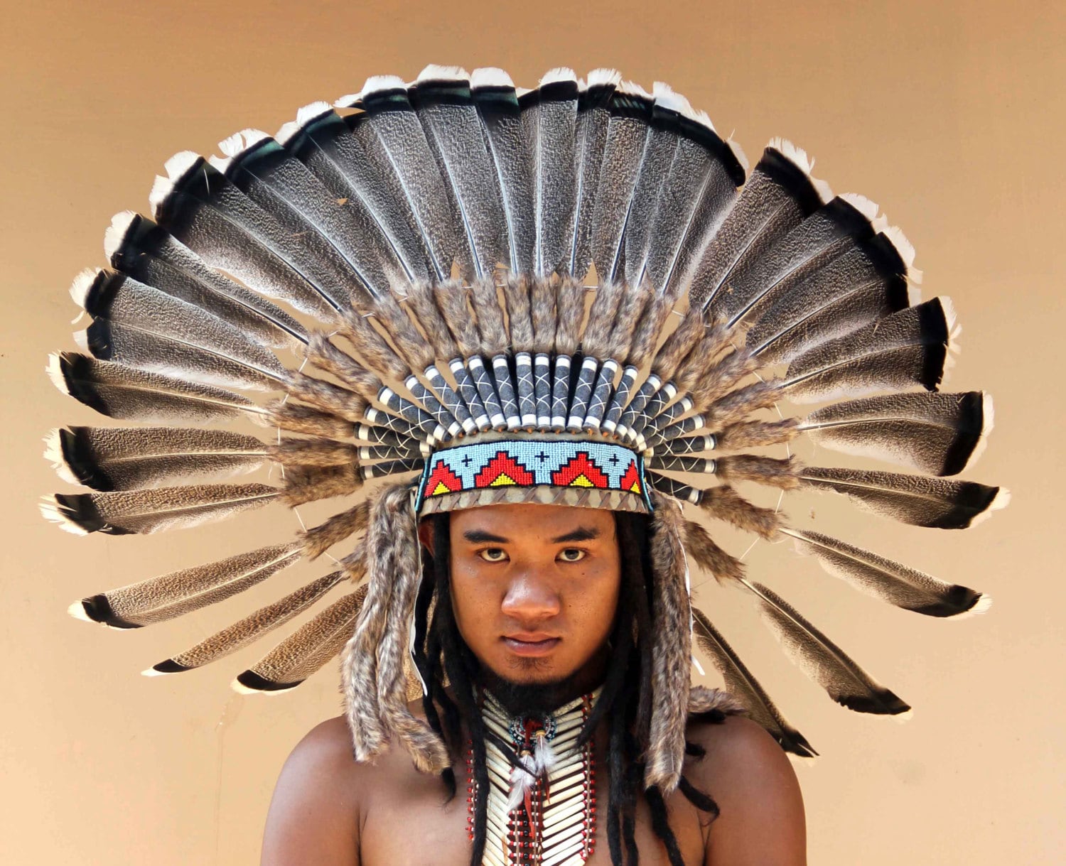 ON SALE Feathers Headdressshort Length 