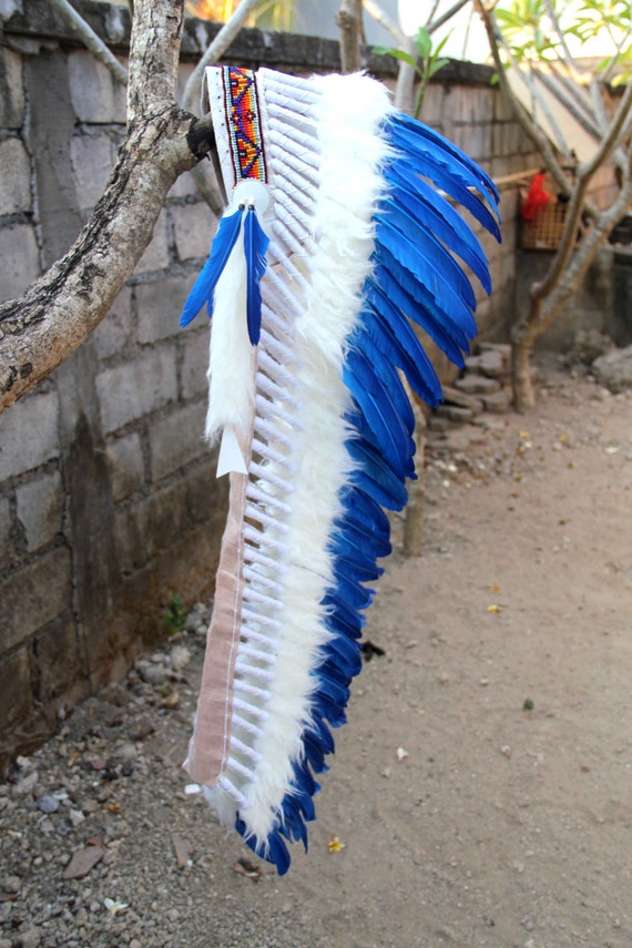 Indian Headdress Replica Blue and 