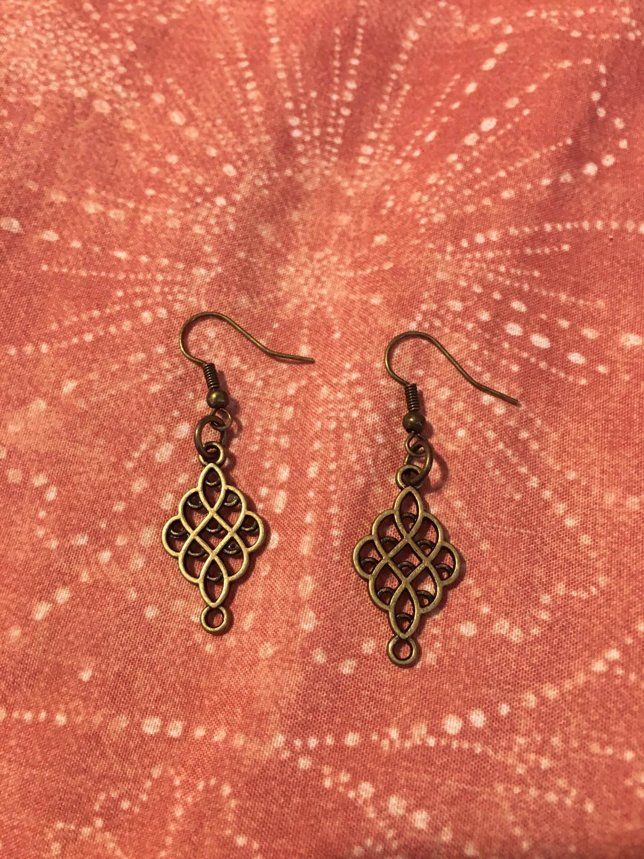 Bronze earrings Etsy