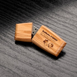 Set Of 10 16GB Olivewood 2.0 USB Flash Drive, Wood Usb Flash Drive, Memory Flash Drive, Memory Stick Gift, Engraved Usb Memory, Memory Usb