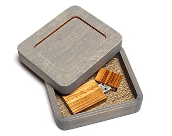 Wood Box, Wood USB, USB Flash Drive, Personalized Wedding Gifts, Keepsake Box, Memory Stick, Wooden Box