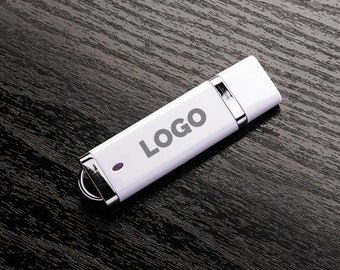 100 unidades flash USB personalizadas impresas - Juego de 100 unidades flash USB Snapcap Body 2.0 - Impresión digital a todo color - Unidad flash USB personalizada