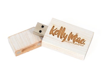 Set Of 5 Wedding White, Wooden Usb Box, Usb 16 Gb, 16 Gb Usb, Wooden Flash Drive, Wooden Usb Drive, Usb Storage, Usb Stick