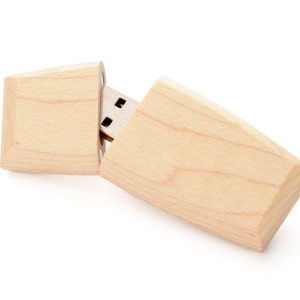 Set Of 10 - 16GB Maple Wood USB 2.0 Flash Drive, Exotic Usb, Maple Usb Drive, 16GB Usb Flash Drive, Flash Drives, Flash Drive Set, Set Usb