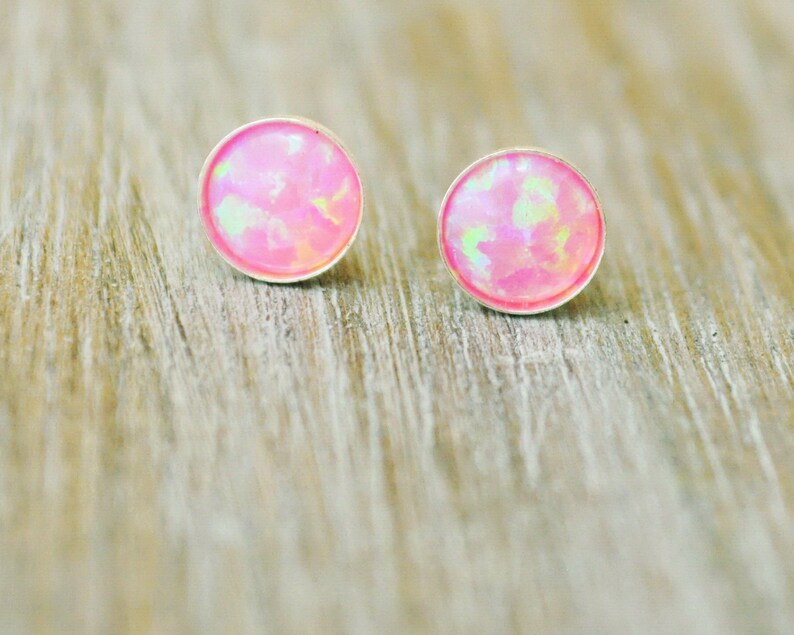 Tiny stud Opal gift Opal earrings Opal stud earrings Opal Post Fire Opal Blue Opal Opal silver studs Valentine Day gift Opal stud