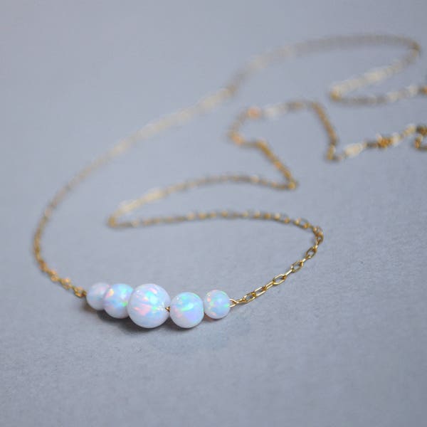 Opal necklace. Christmas gift. White Opal. Fire opal. Blue Opal Jewelry. Opal jewelry for women. October birthstone. Valentine Day gift
