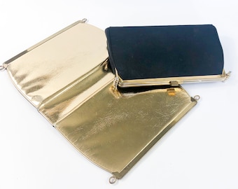 1960er Jahre Gold Wandelbare Handtasche | 3-Wege-Clutch aus Vintage-Leder | L & M Taschen