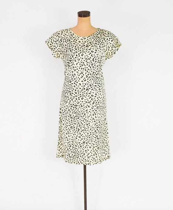1980s Animal Print Cotton Knit Set | 80s Leopard … - image 3