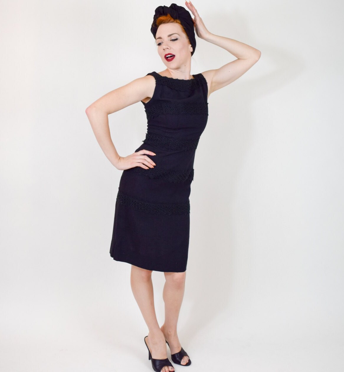 rhinestone dress black Tegan Black Rhinestone Party Mini Dress - US 12 main image 0