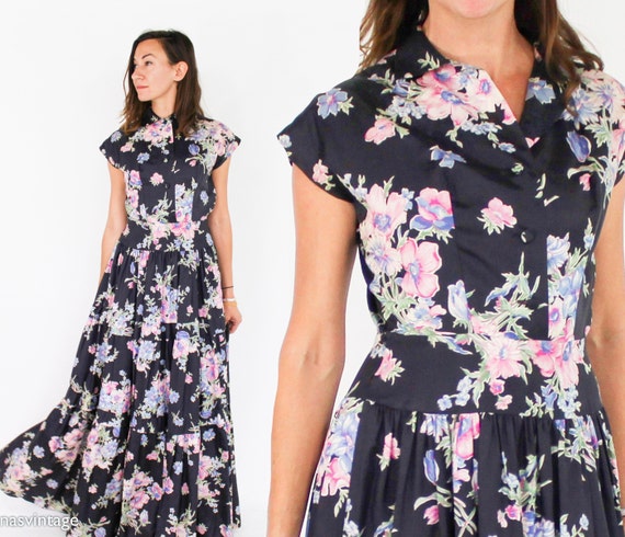 Robe Sans Manches YouNique - Imprimé Floral Bleu/jaune - Taille M - Occasion Très Bon état