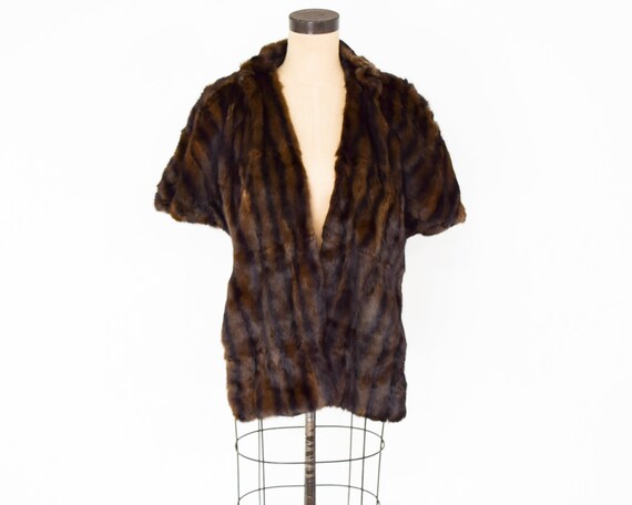 1940s Brown Fur Stole | 40 Brown Squirrel Wrap | … - image 3